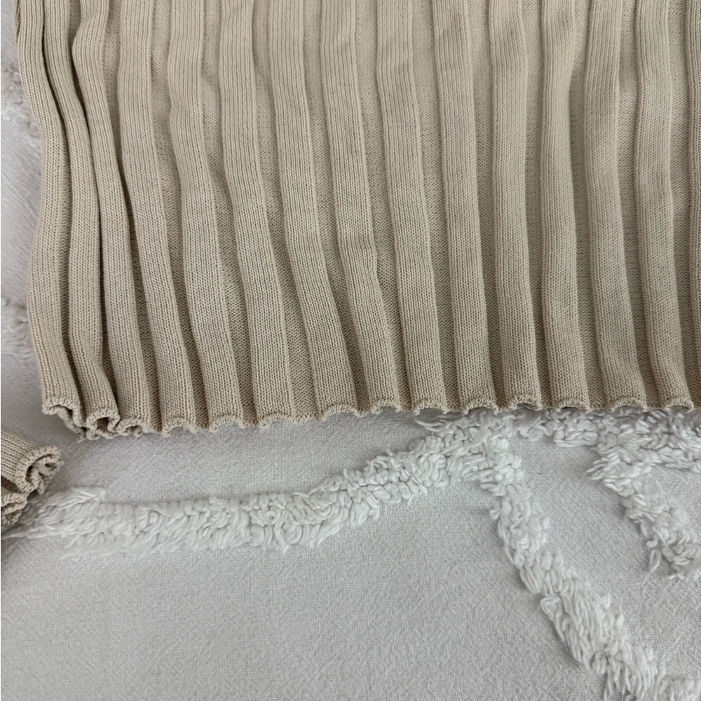 House of Harlow 1960 Ribbed Tan Sweater - Picture 6 of 10